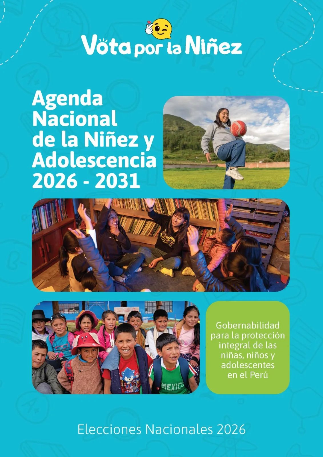 Portada de la Agenda Nacional de la Niñez y Adolescencia 2026-2031.